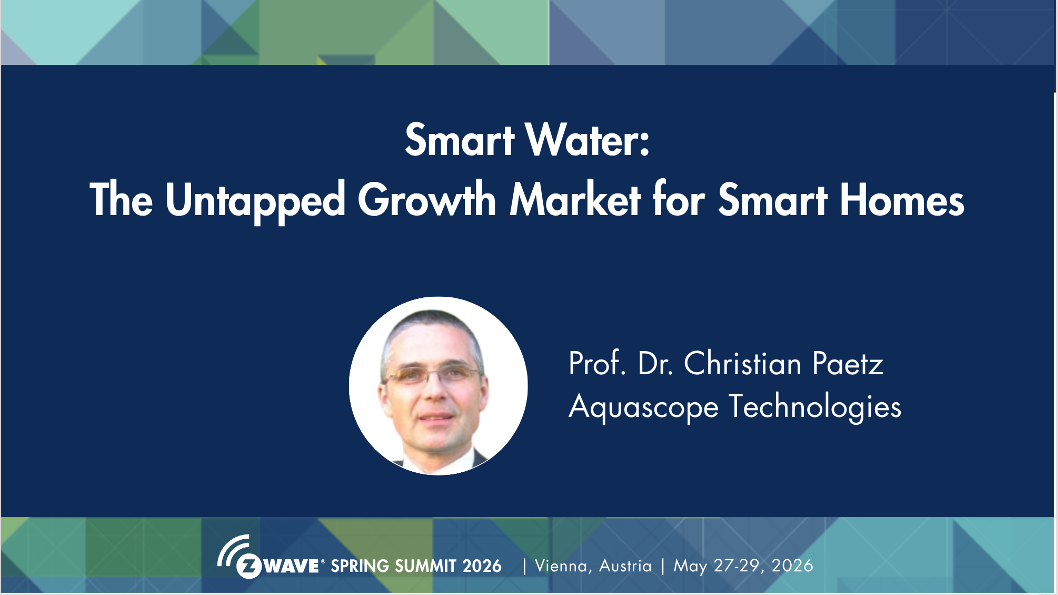 Vortrag Smart Water auf dem Europäischen Z-Wave Summit in Wien